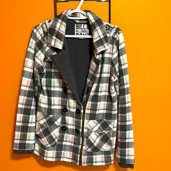 Billabong size L zip up sweater - Picture 4 of 4